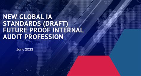 Global Ia Standards Draft Issued By Iia And Icai Standards On