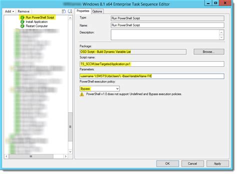 Powershell Sccm Create A Dynamic Variable List During The Task