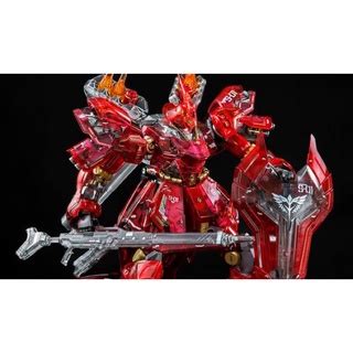 MG PREMIUM BANDAI MSN 04 SAZABI Ver KA Clear Red LIMITED HK Dock