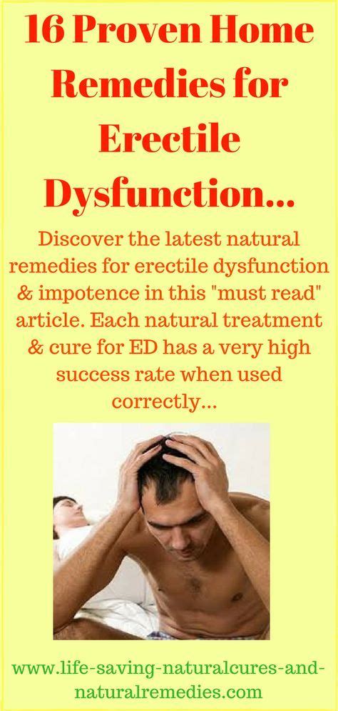 Discover The Latest Natural Remedies For Erectile Dysfunction And