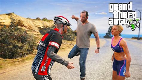 GTA 5 Mary Ann Quinn Exercising Demons Trevor Strangers And