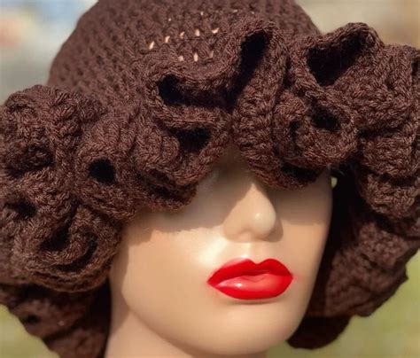 Handmade Crochet Ruffle Hat Etsy