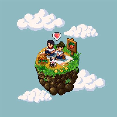 Stardew Valley Farm Small Pixel Art Farm Custom Art Commission Digital