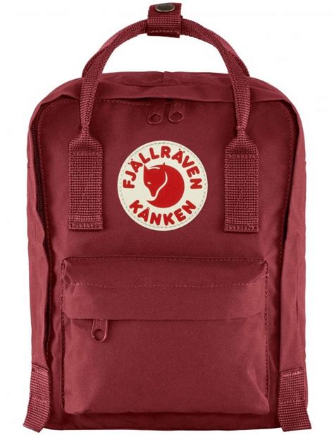 Fjallraven Kanken Mini Backpack Ox Red Accessories From Fat Buddha Store Uk