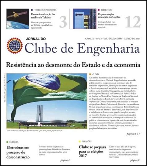 Jornal Do Clube De Engenharia N 579 Junho De 2017 Clube De