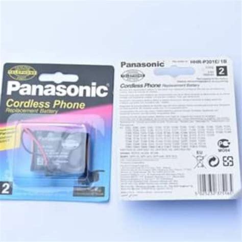 Jual Battery Cordless Phone Panasonic HHR P301 E 1B Type 2 Original