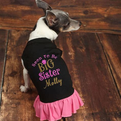 Big Sister Dog Shirt Etsy