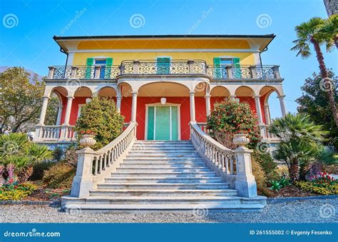 facade  historic san quirico villa locarno switzerland