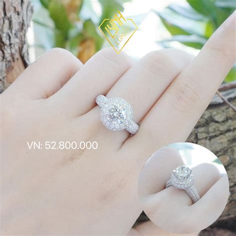 NhẪn Kim CƯƠng NỮ ĐẾ TrÒn Lynh Luxury Diamond