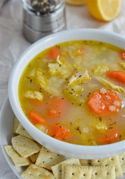 Easy Chicken Soup Recipe With Lemon And Pepper