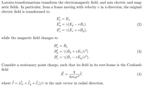 Solved Lorentz Transformations Transform The Electromagnetic Chegg