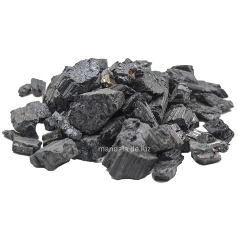 Kit De Turmalina Negra Bruta Pedra Natural Cristal P 500g