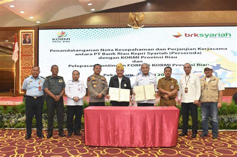 Tingkatkan Layanan Perbankan Brk Syariah Teken Mou Dengan Kormi Riau