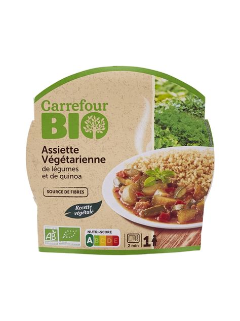 Assiette V G Tarienne L Gumes Quinoa Carrefour Bio