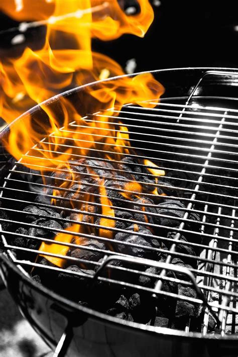 grill fire stock image colourbox