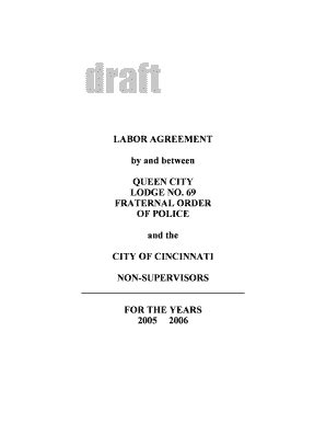 Fillable Online Dol Cincinnati FOP Contract Non Supervisors US