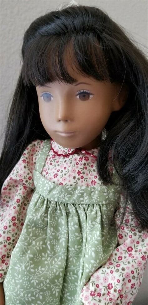 Vintage No Philtum Brunette Side Part Sasha Doll Hand Painted Eyes Non Falling Hair Silky