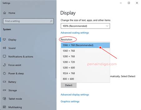 Cara Mengatur Resolusi Layar Komputer Atau Laptop Windows 10 Pena Indigo
