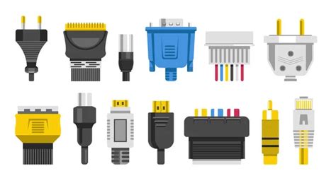 Tecnologia Cables Conectores Im Genes De Stock De Arte Vectorial