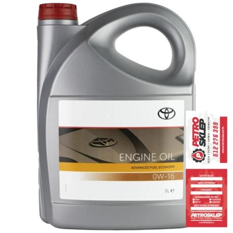 Toyota Advanced Fuel Economy 0W16 5L W Petrosklep Pl