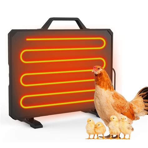 PoultryKit Chicken Coop Heater 140 Watts Temperature Adjustable Radiant ...