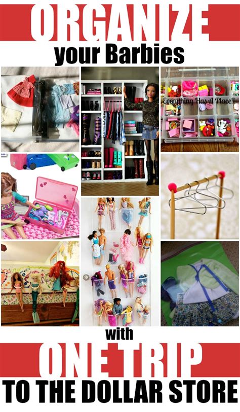 Organize Your Barbies With One Trip To The Dollar Store Organization