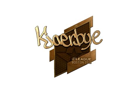 Sticker Kjaerbye Gold Boston 2018 CS GO CS2 Wiki By CS MONEY