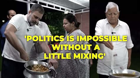 Watch Rahul Gandhi Cooking Champaran Mutton With Lalu Prasad Yadav