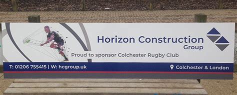 Our News: Sponsor of Colchester Rugby Club - Horizon Construction Group