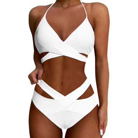 Lojoutye New Swimwears Tankinis Set Two Piece Bikini Sets Womens Swimming Shorts Long For