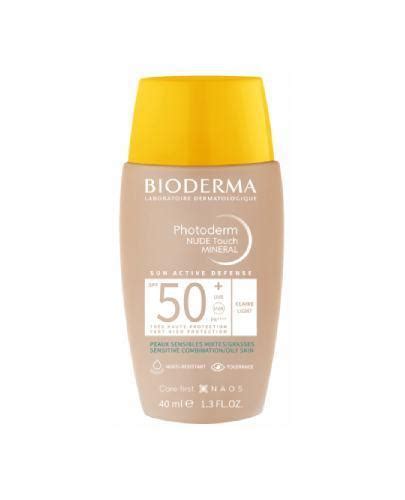 Bioderma Photoderm Nude Touch SPF ochronny podkład mineralny odcień jasny ml