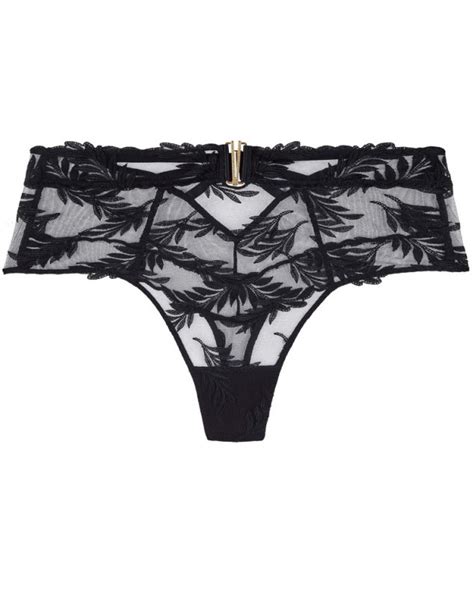 Culotte Taille Haute Aubade Queen Of Shadow Noir Absolu