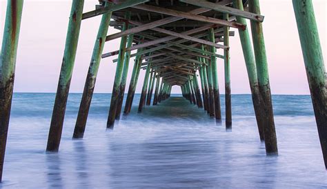 A March Sunset At Bogue Inlet Pier Emerald Isle North Carolina