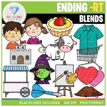 Ending Blends Clipart Mega Growing Bundle By Dazzling Clips Tpt