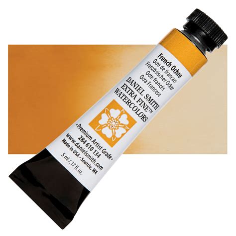 Daniel Smith Extra Fine Watercolor French Ochre 5 Ml Tube Blick