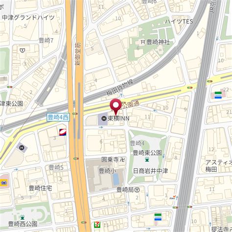 大阪府大阪市北区豊崎4－12－17 の地図 Mapfan