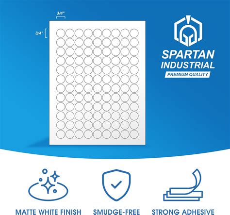 Spartan Industrial Etiquetas imprimibles para láser y inyección de