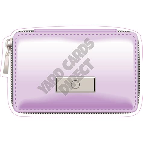 Zipper Wallet - Purple - Style A - Yard Card - Yard Cards Direct, LLC