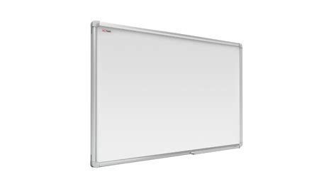 Tableau Blanc Magnétique Effaçable à Sec Avec Cadre Slim En Aluminium 120x80cm Allboards