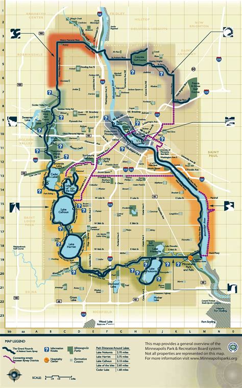 Minneapolis park map - Ontheworldmap.com