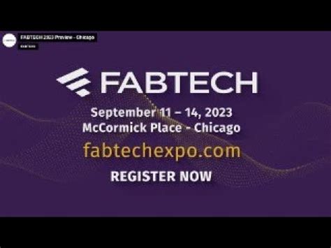 Fabtech What To Expect Youtube