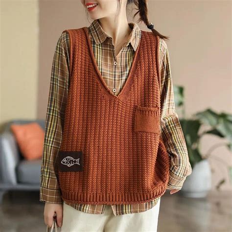 Sleeveless Knitted Vest Top Knitted Tank Top Sweaters For Women