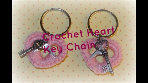 Crochet Pop Tab Heart Key Chain Youtube