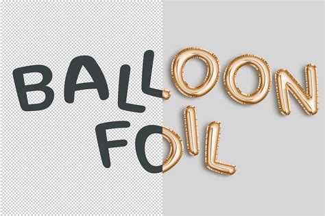 Foil Balloon Photoshop Effect MasterBundles