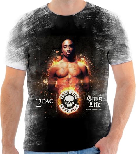 Camisa Camiseta Personaliza Cantor De Rap Tupac Shakur Elo