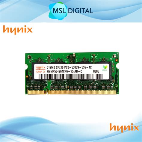 Hynix Mb Ddr Ram For Laptop Pc S Pin Sodimm Msl Digital