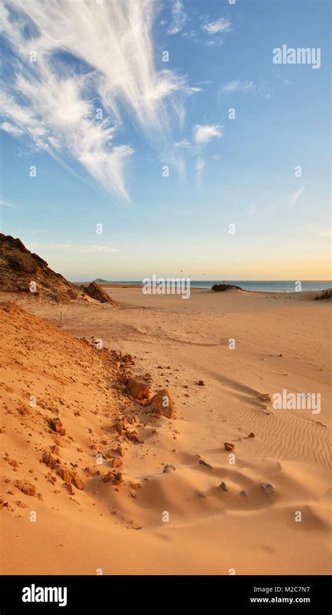 Dakhla beach, panorama Stock Photo - Alamy