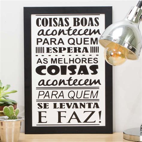 Quadro Coisas Boas Acontecem X Cm