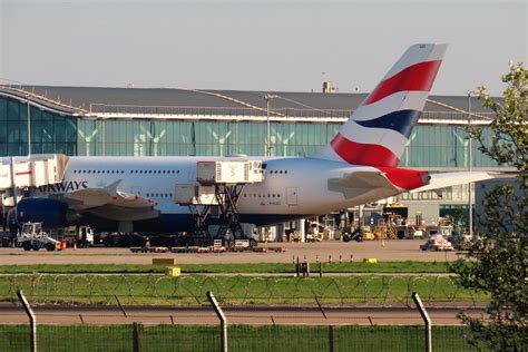 British Airways Airbus A380 841 G XLEC Being Turned Aro Flickr