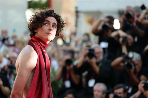 Timoth E Chalamet Wears Backless Jumpsuit At Venice Film Festival